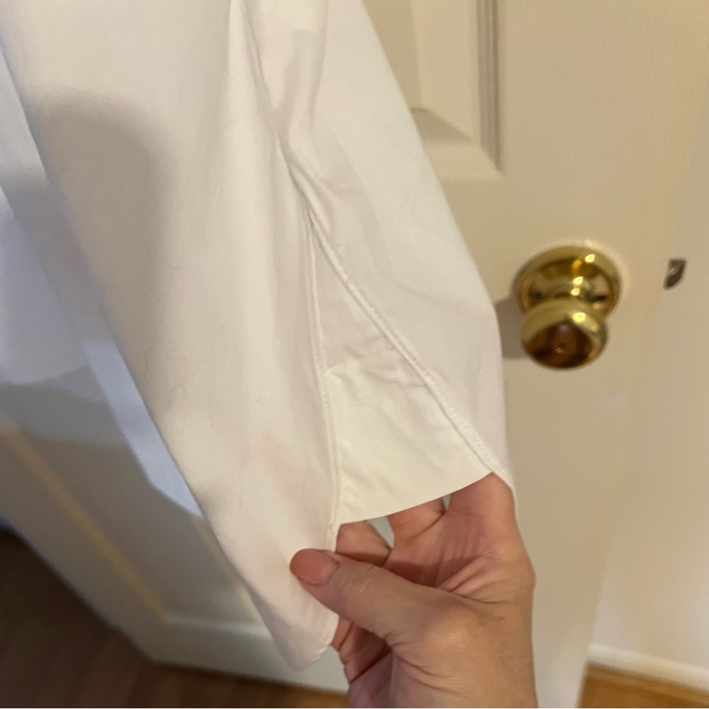 Nordstrom White cotton pull-over shirt dress. - Picture 5 of 8